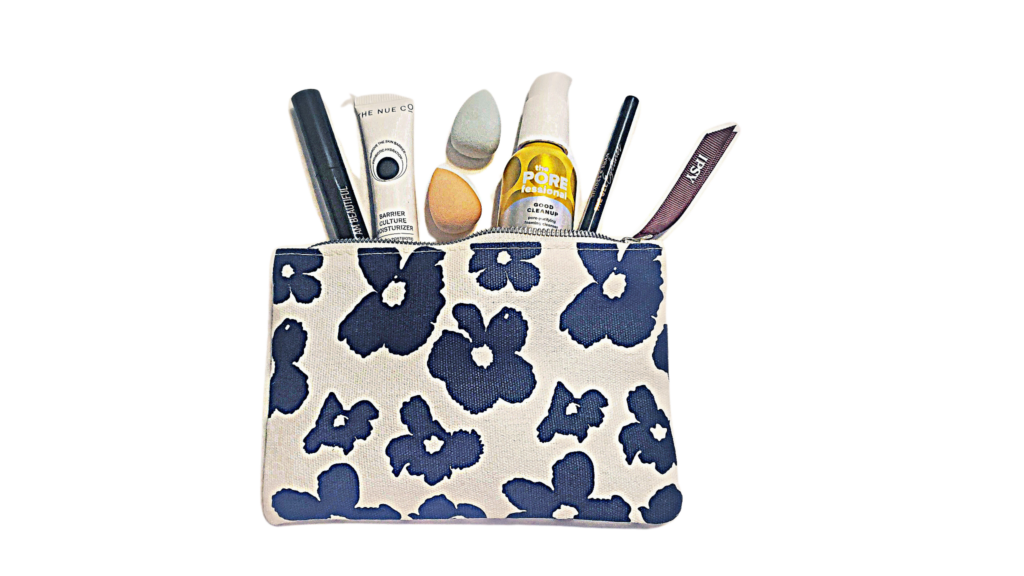 ipsy glam bag and the five mini products that come in it