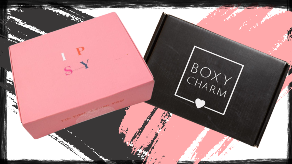An IPSY and BoxyCharm beauty box subscription 